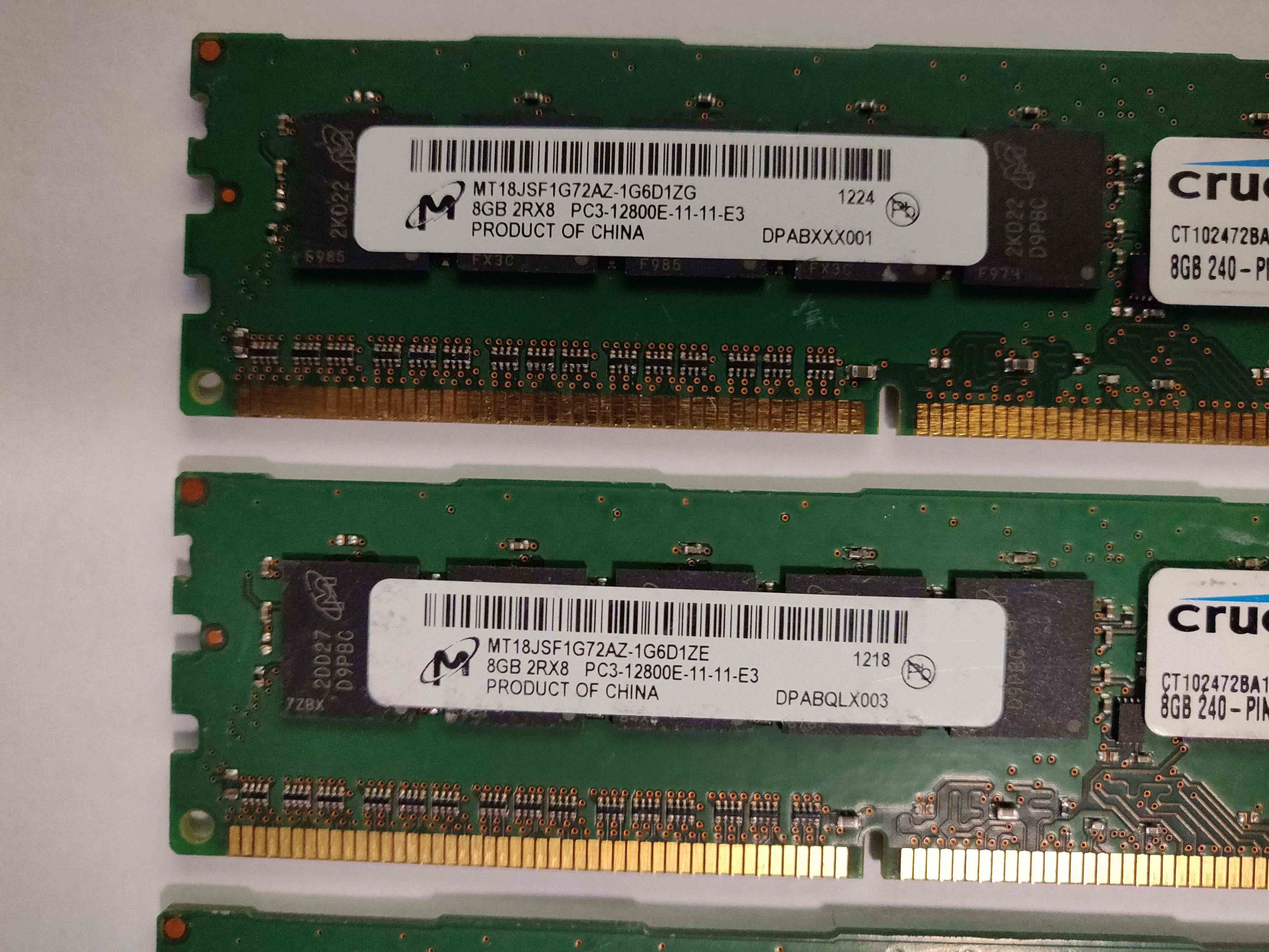 16GB (4X4GB) DDR3 ECC workstation memory For Sale | HeatWare.com
