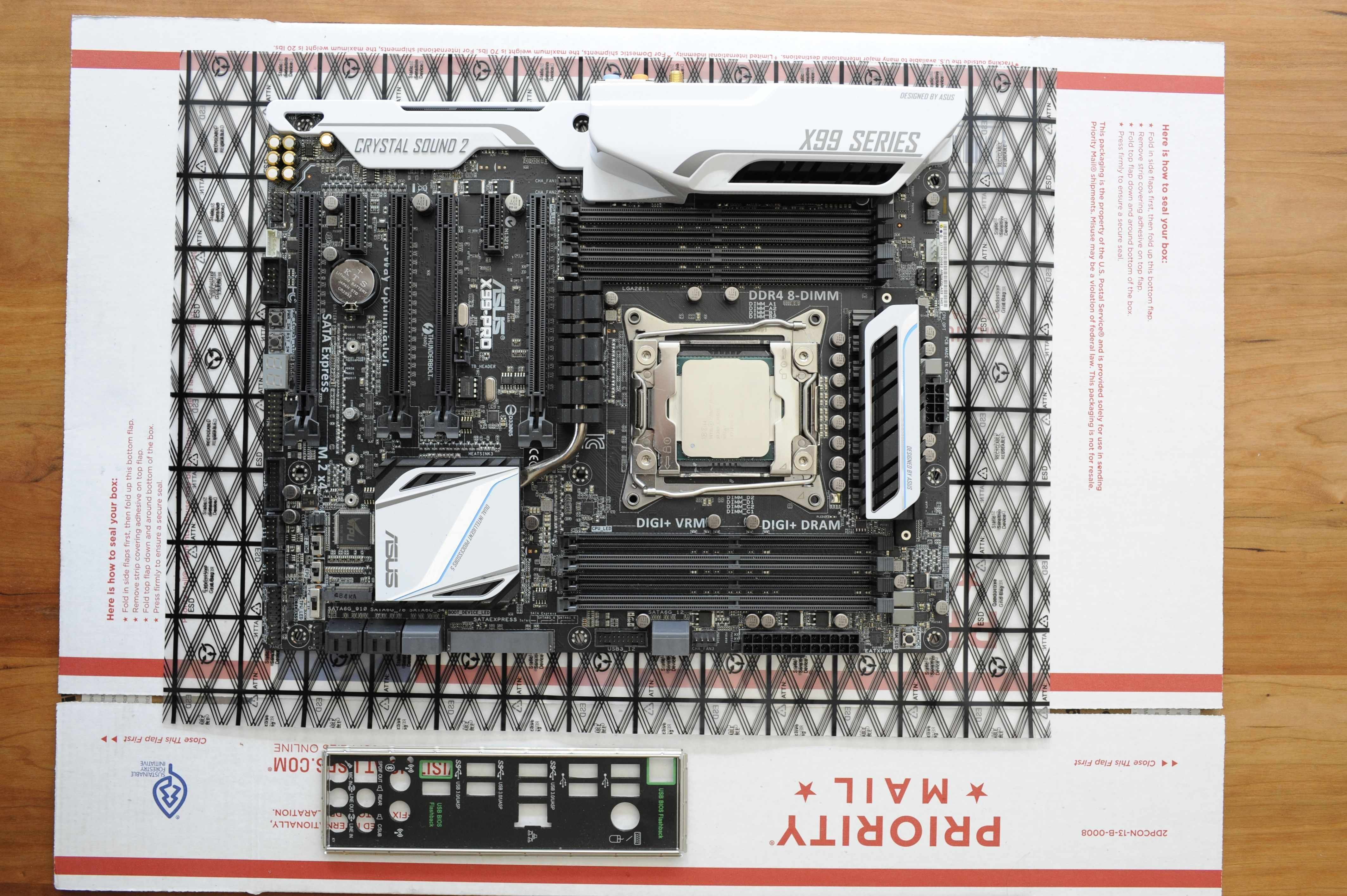 Asus X99-Pro w/ i7-5820K & Corsair H100i 240mm AIO For Sale 