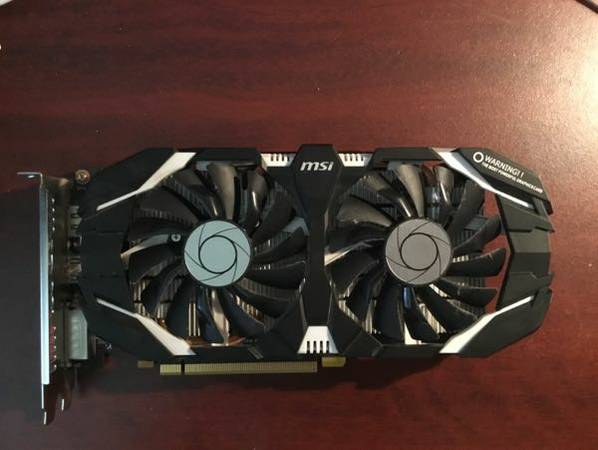For sale MSI GeForce GTX 1060 3GT OC Graphic Card with box