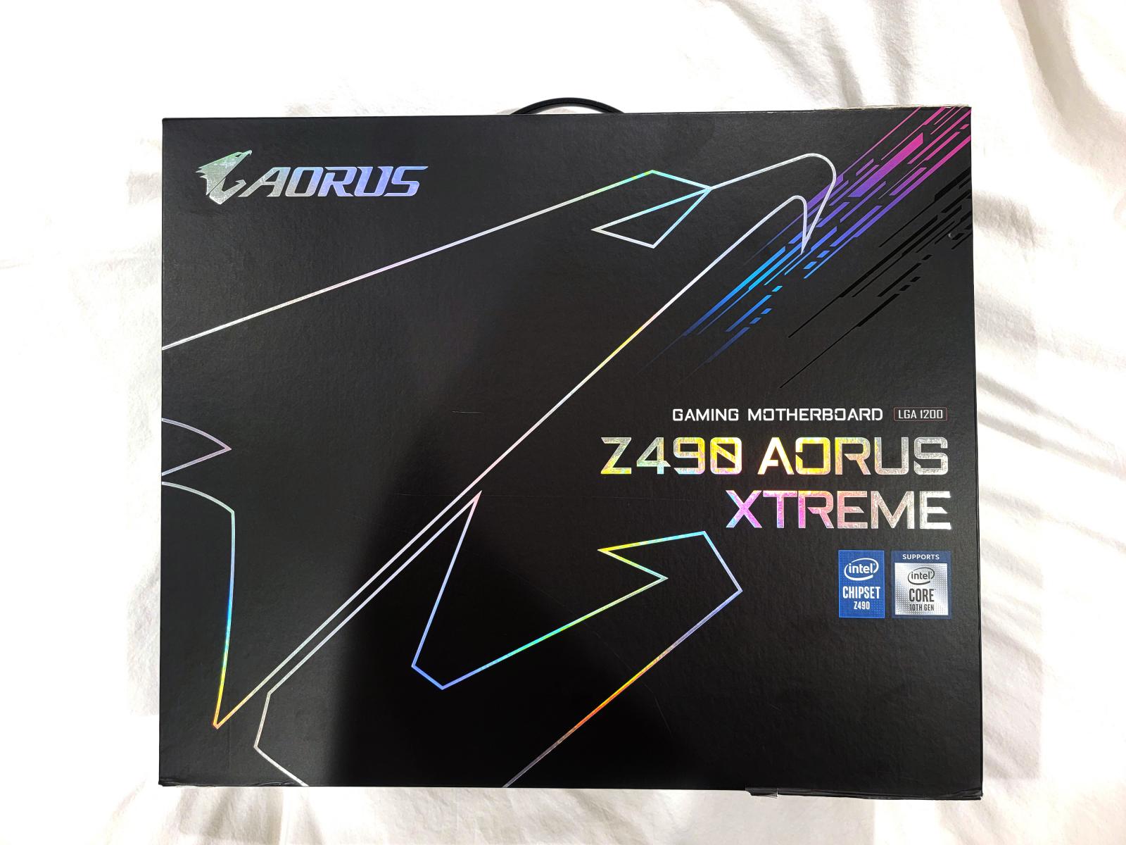 For sale Gigabyte AORUS Z490 Xtreme, with onboard 10GbE and Thunderbolt 3