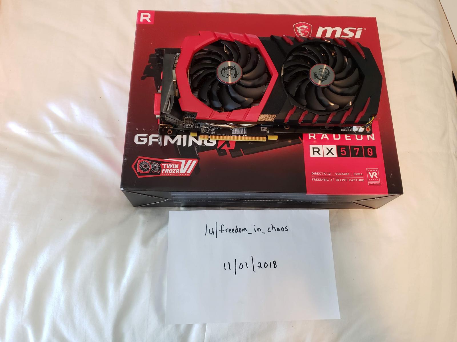 For sale MSI Gaming X RX 570 4GB