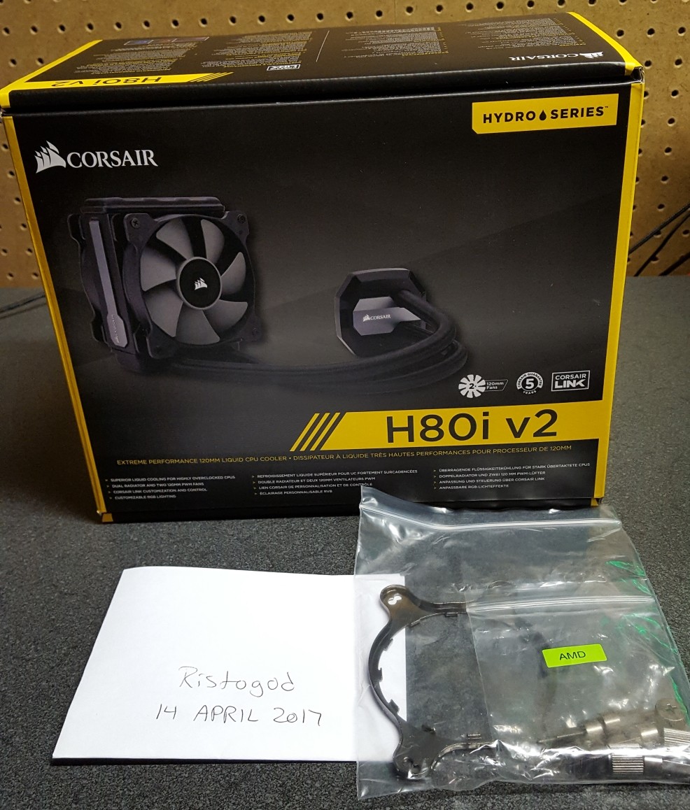 For sale Corsair H80i v2 with AM4 Mounting Brackets