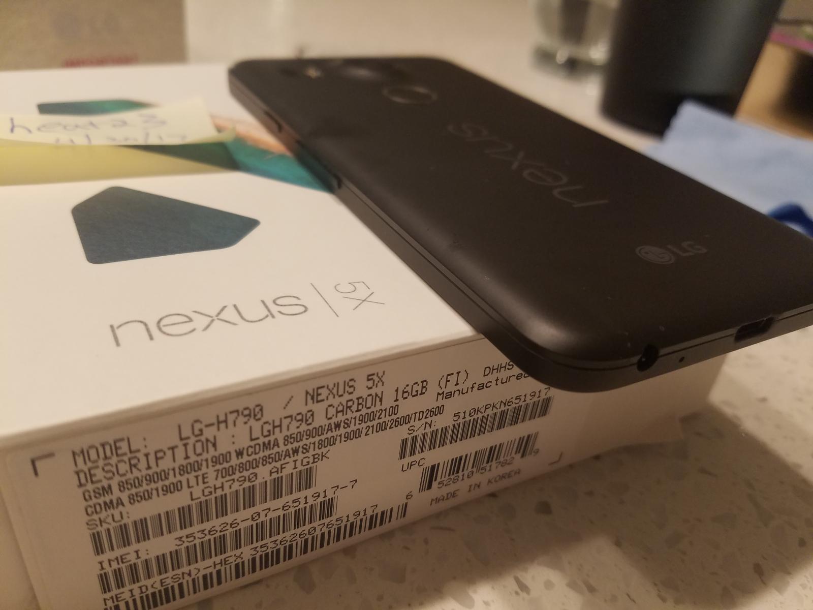 For sale Nexus 5X 16GB UNLOCKED