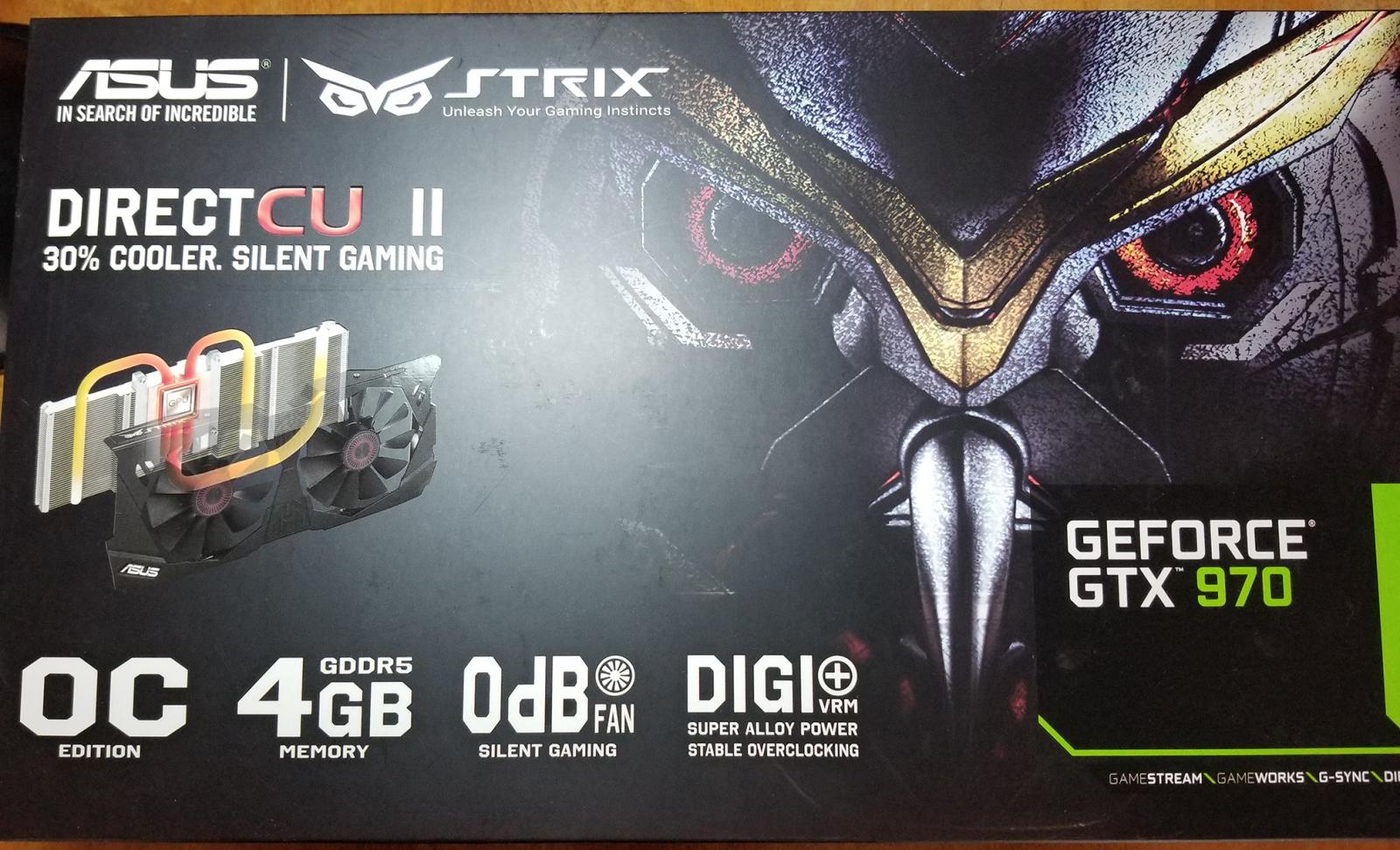 For sale ASUS STRIX Geforce GTX 970 Overclocked 4GB DDR5