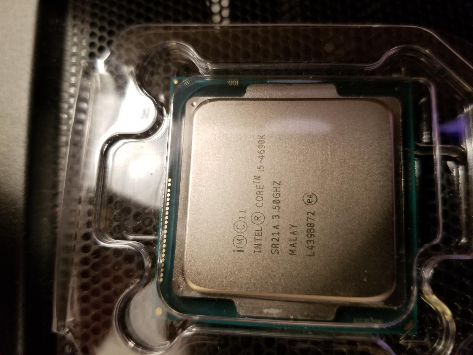 For sale Selling Intel i5-4690k - Never been overclocked - Stock CPU Never Used