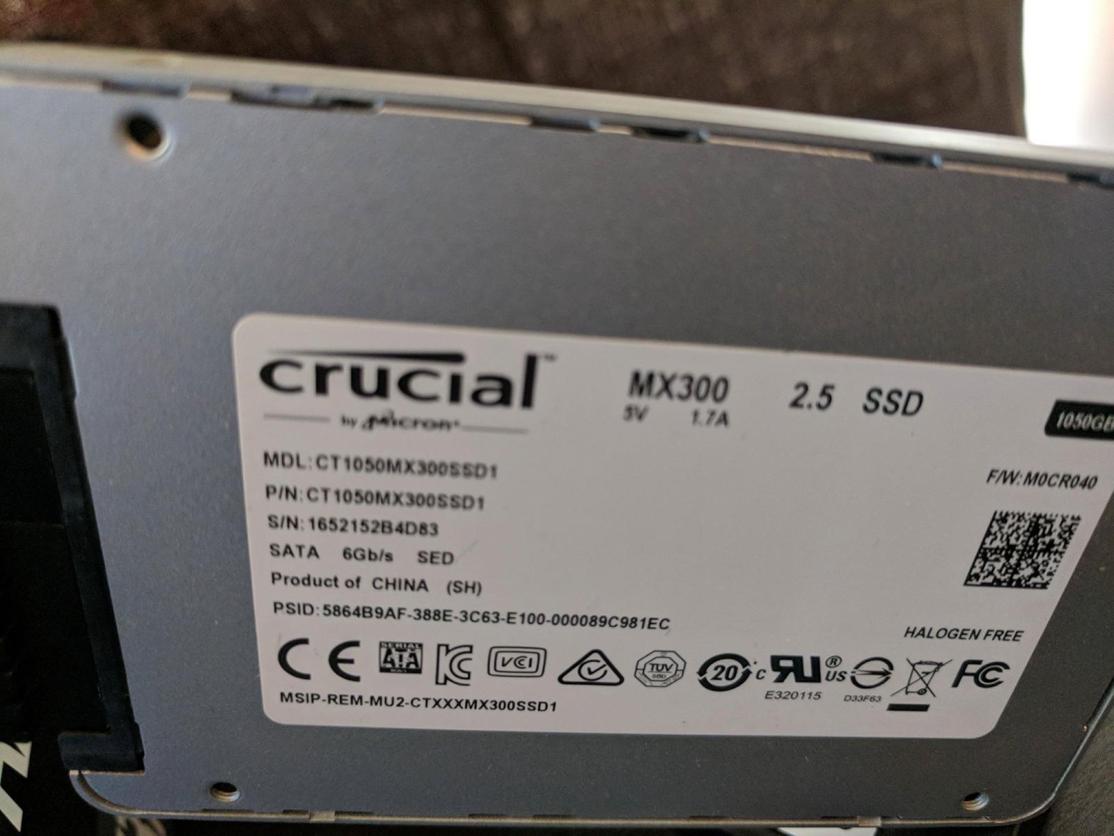 For sale Crucial MX300 1.1TB SSD