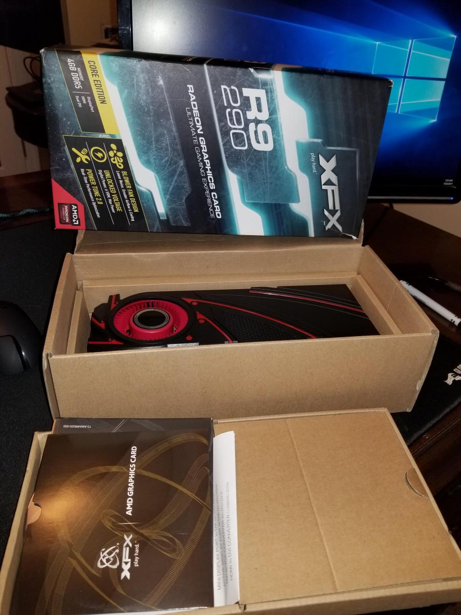 For sale XFX R9 290 and EKWB Water Block (not used to mine)