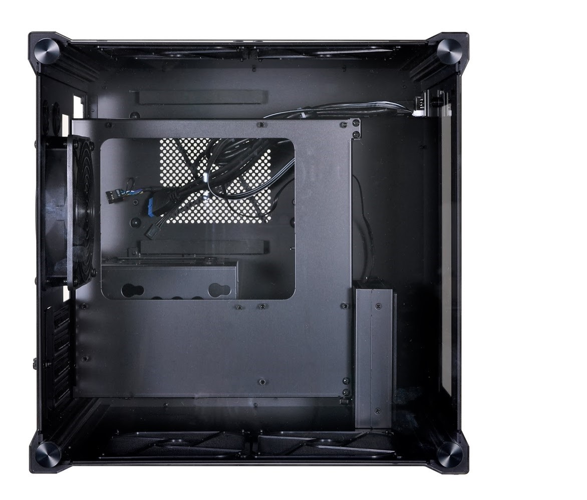 For sale Lian Li PC-V359WX Black Cube Aluminum microATX PC Case.MINT!