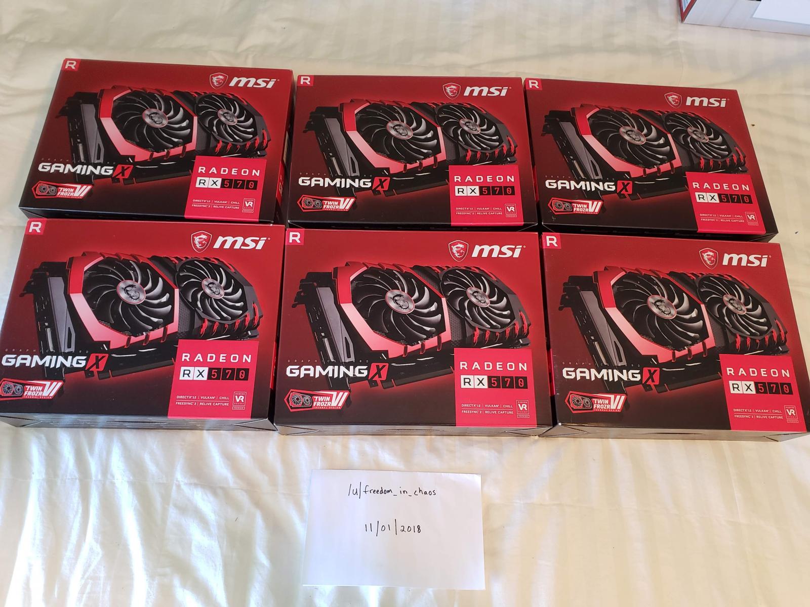 For sale MSI Gaming X RX 570 4GB