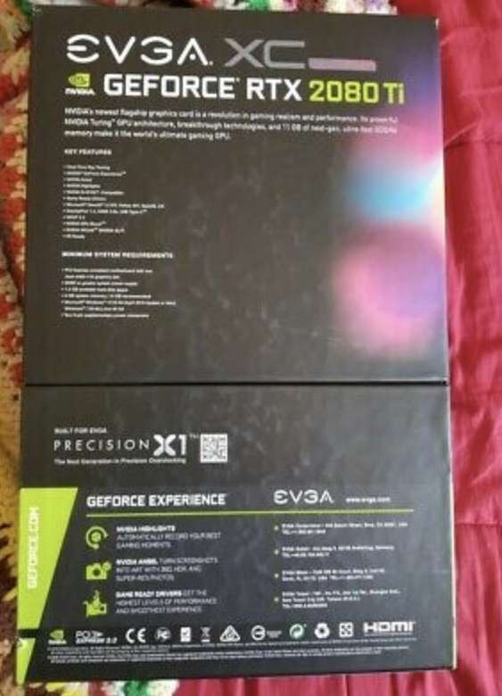 For sale Evga GeForce 2080ti