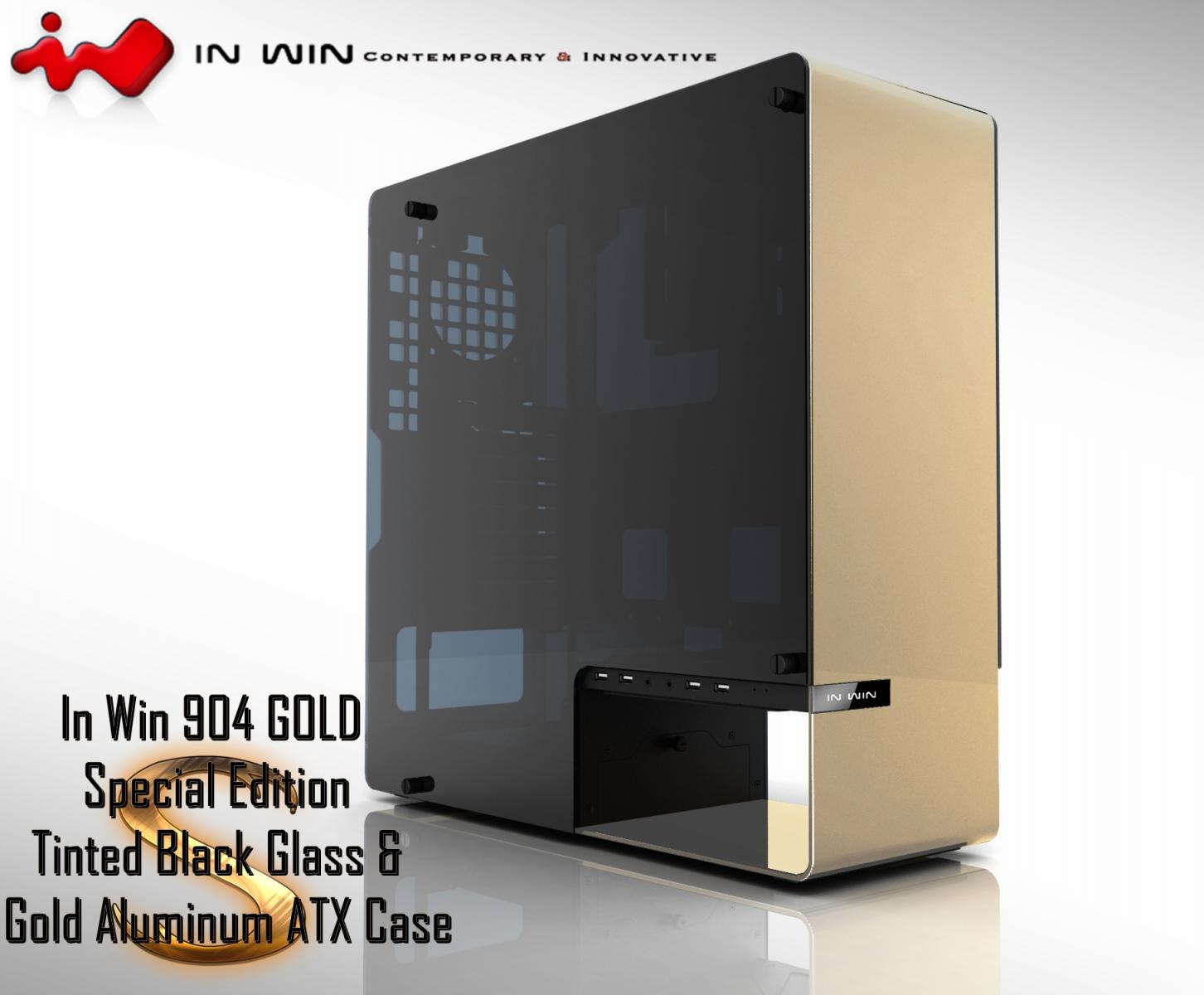 For sale In Win 904 GOLD ATX Special Edition Aluminum Case.New-Open Box.RARE-Local.