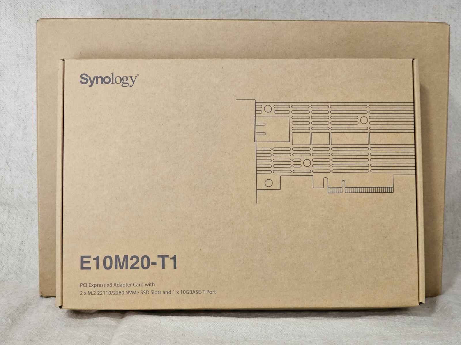 Photo of Synology E10M20-T1 10GbE and dual M2 NVMe add-in card