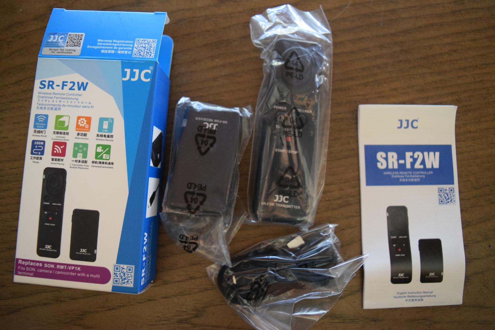 For sale SONY JJC SR-F2W remote for Sony cameras using multi-terminal 1 Year Warranty