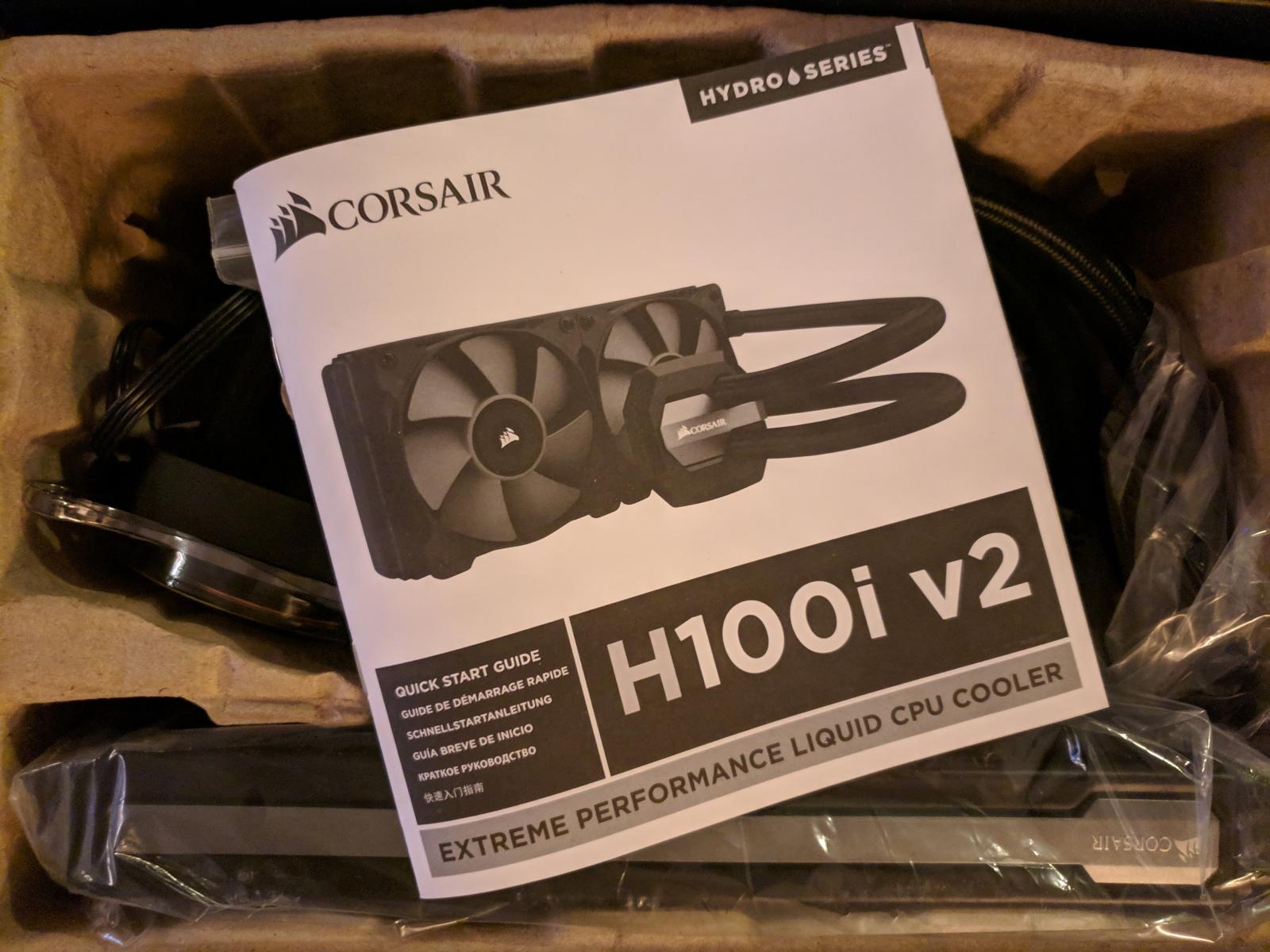 For sale Corsair Hydro Series H100i v2 Extreme Performance Liquid CPU Cooler
