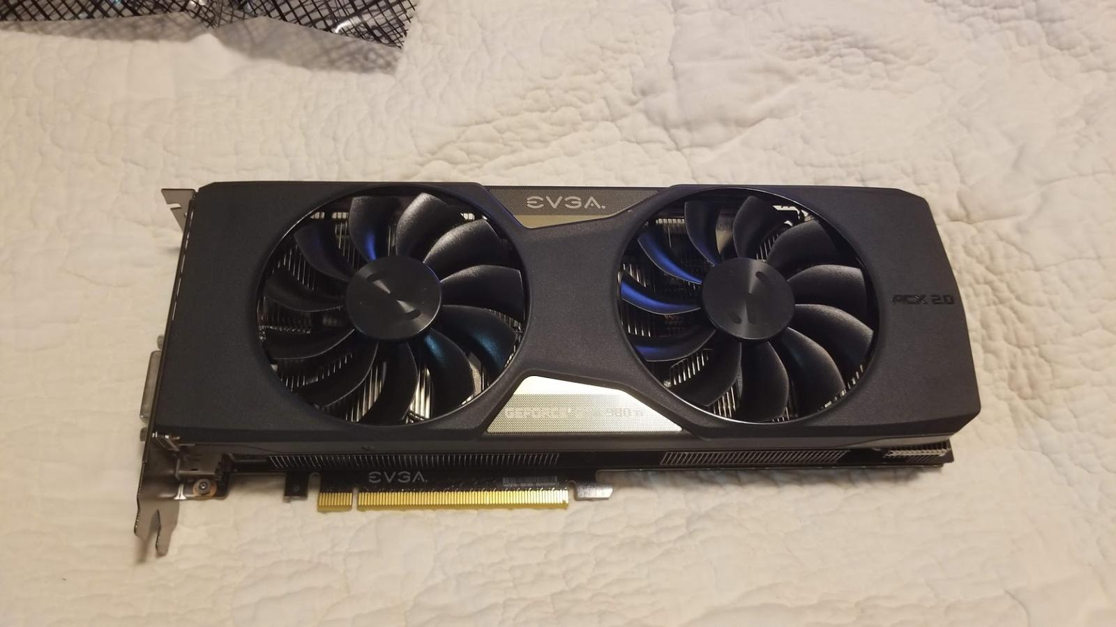 For sale EVGA 980 ti SC+ ACX 2.0 with backplate