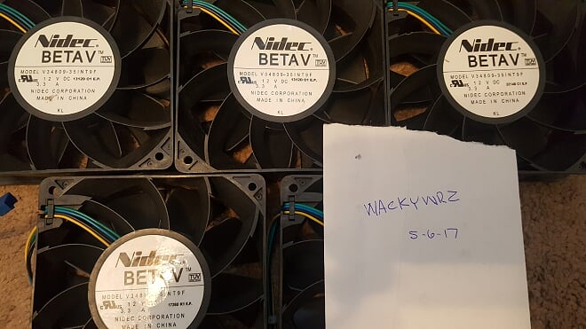 For sale Nidec Beta V 120mm x 38mm cooling fans