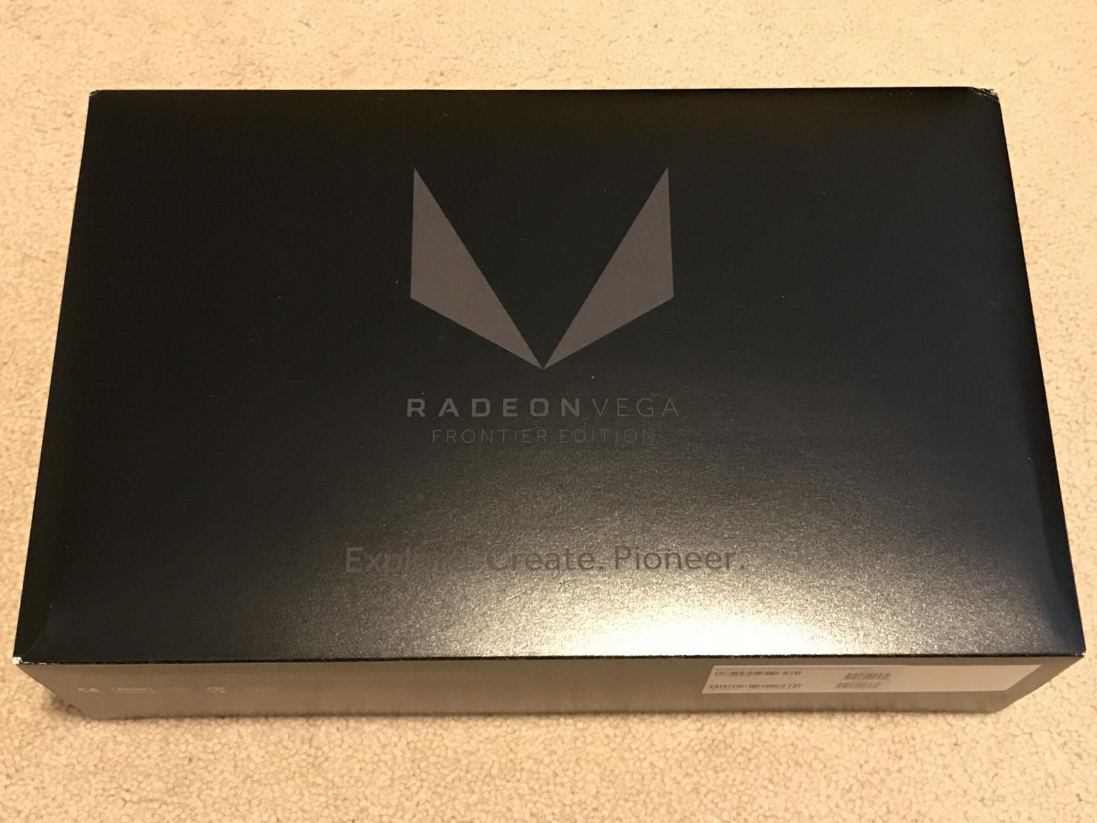 For sale AMD Radeon Vega Frontier Edition 100-506061 16GB Graphics Card - Brand New
