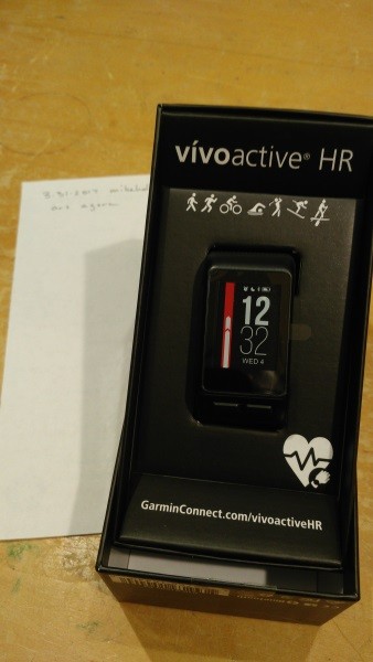 For sale Garmin vivoactive HR GPS smartwatch