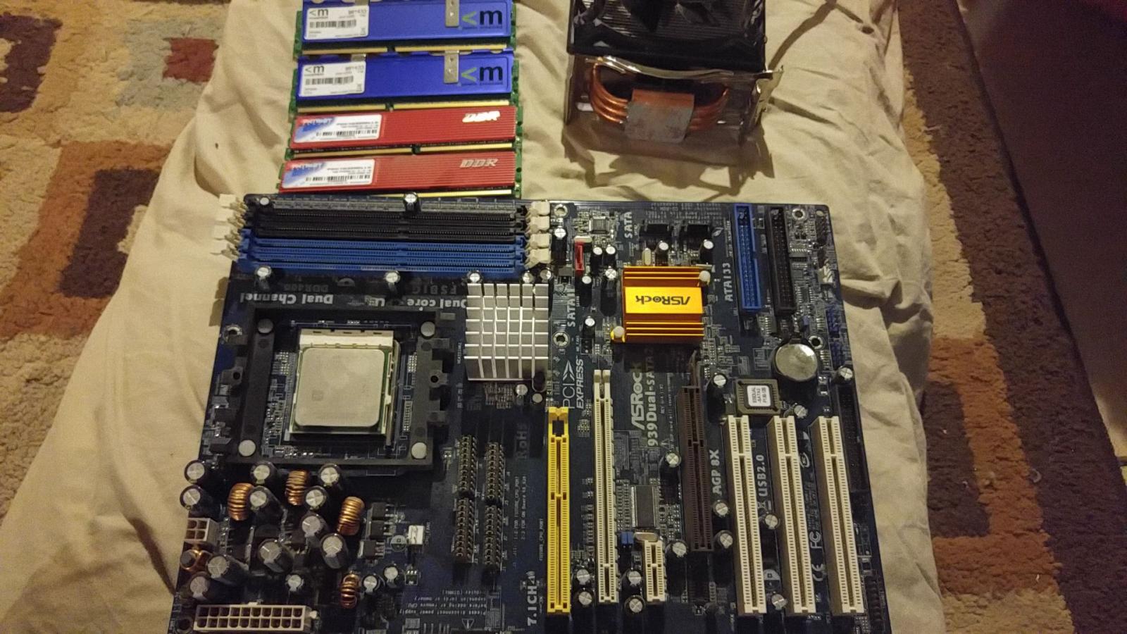 For sale 939 mobo with x2 4200, 3000 fan and 2gb ram