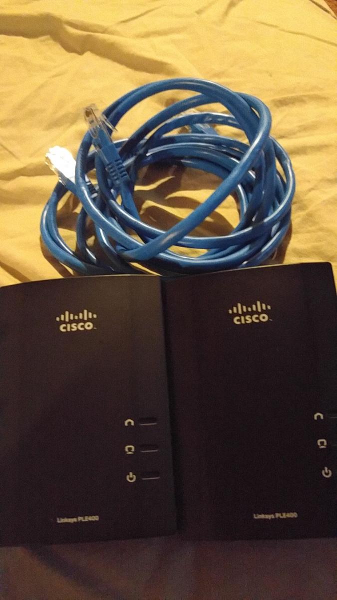 For sale Cisco Powerline, Motorola Modem, DLINK routers, BELKIN wireless adapter