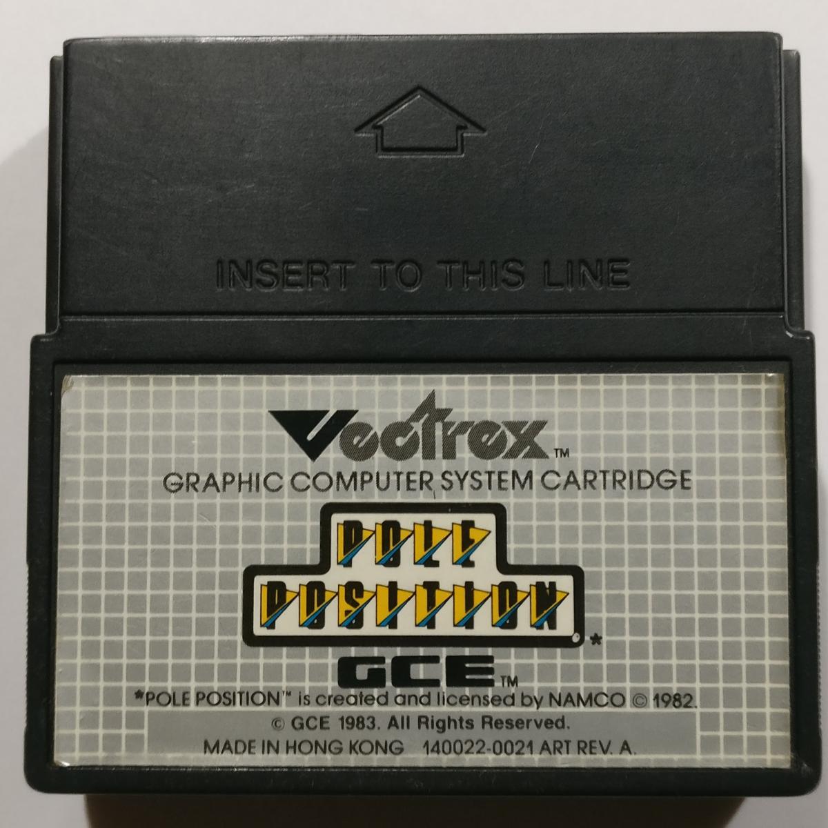 For sale GCE Vectrex Pole Position with Overlay and Instructions