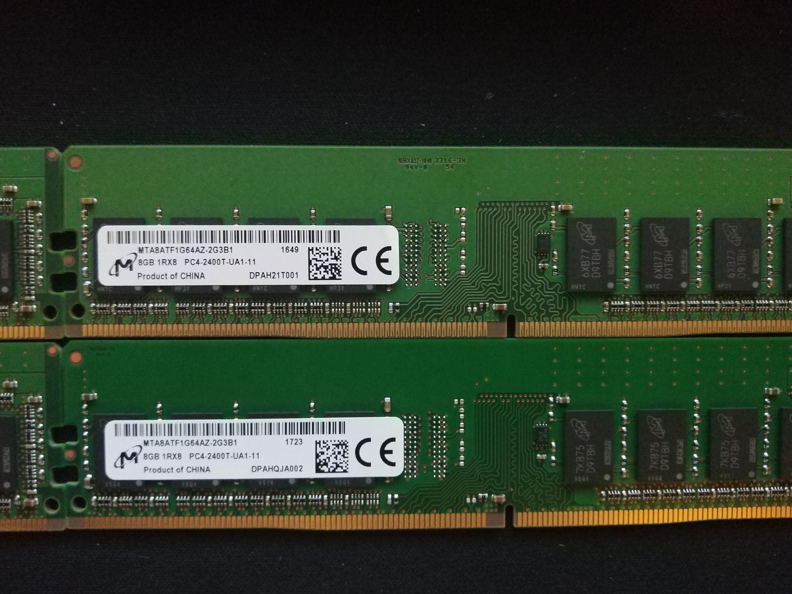 For sale 32GB Micron DDR4 2400MHz 4x8GB