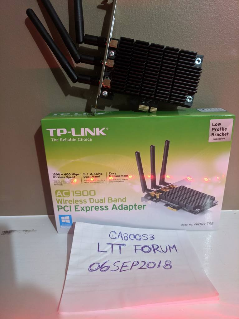 For sale TPLINK AC1900 PCI-E Wireless Card
