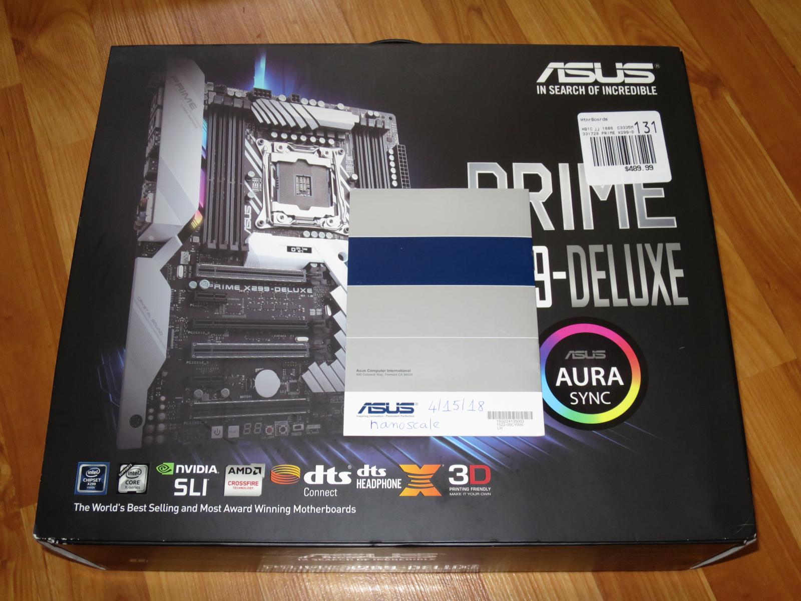 For sale New Asus X299 Deluxe Prime