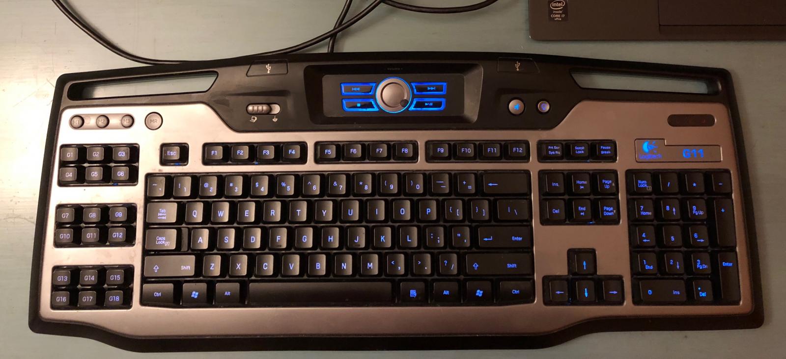 For sale Logitech G11 backlit gaming keyboard