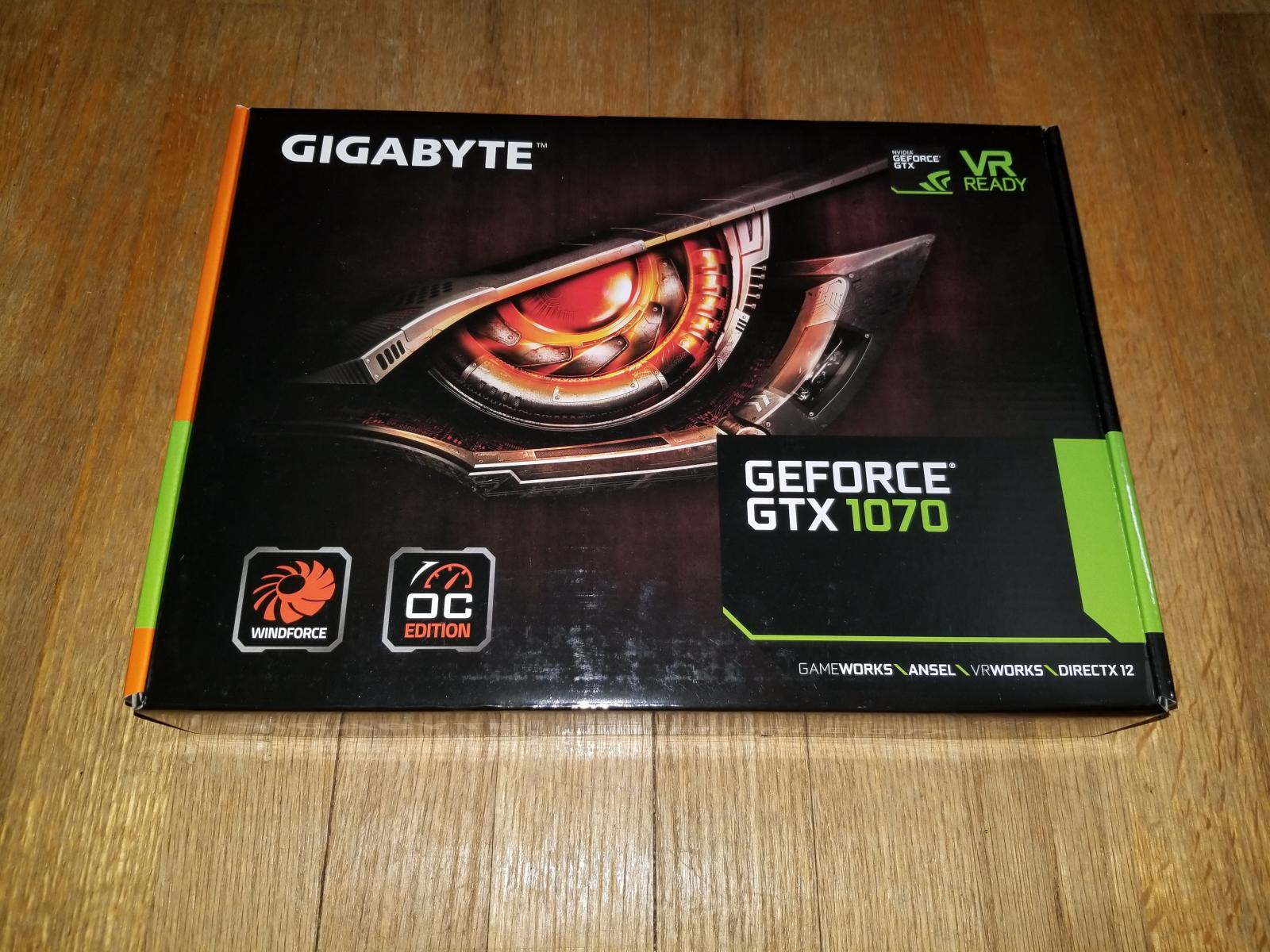For sale Gigabyte Geforce GTX 1070 Windforce OC edition NO FANS!