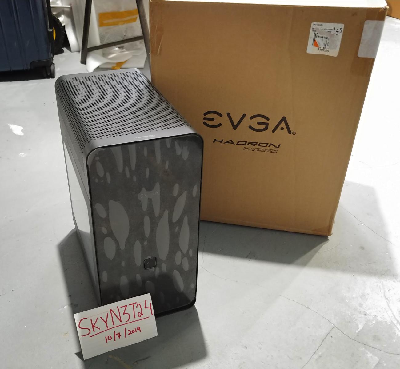 For sale EVGA Hadron Hydro Mini-ITX Case w/500w PSU. Open Box, Great!