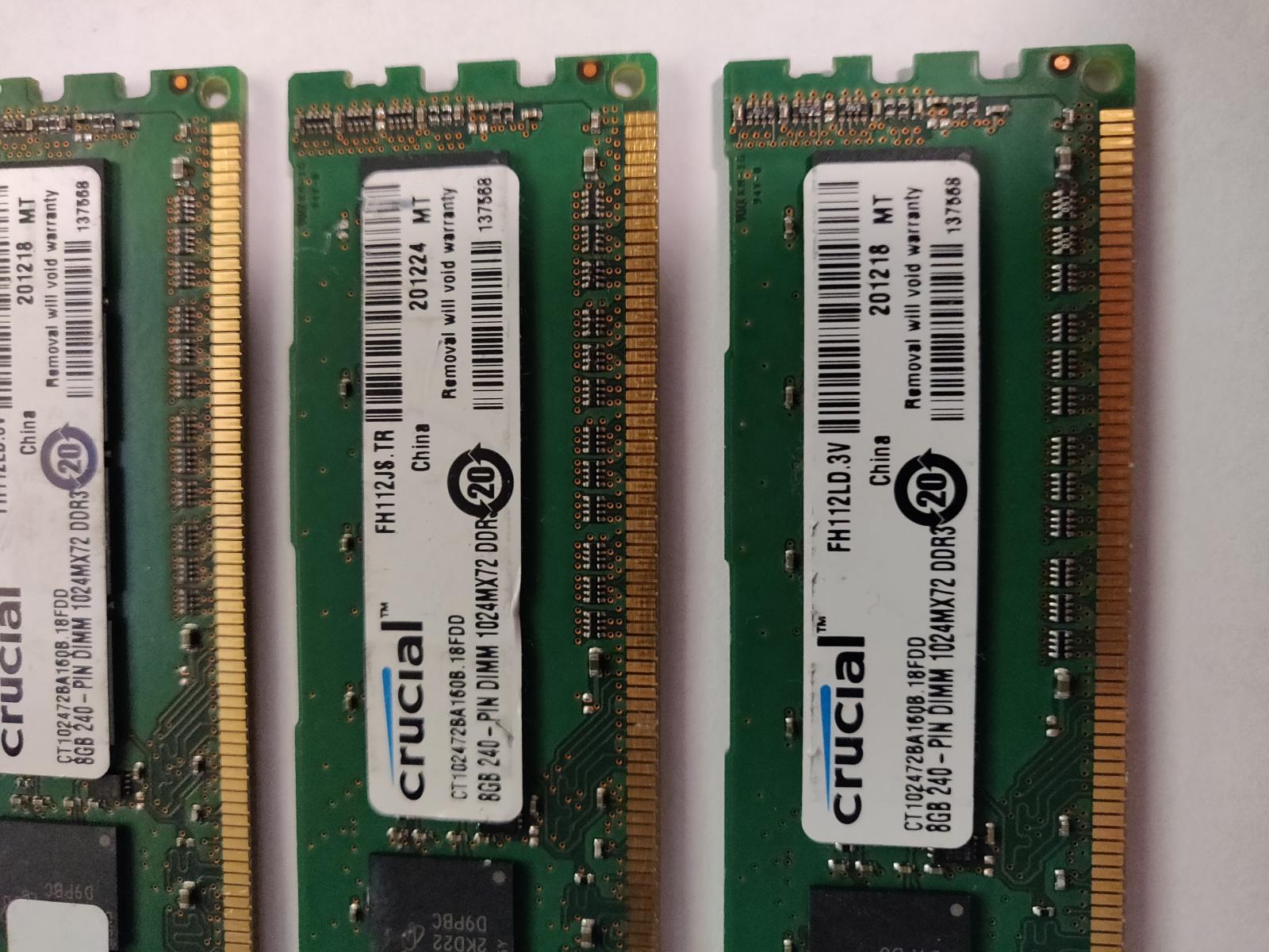 For sale 16GB (4X4GB) DDR3 ECC workstation memory