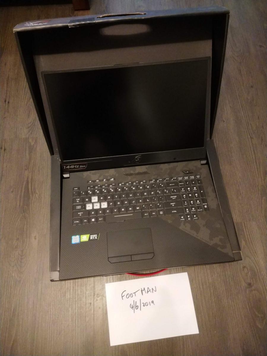 For sale New Asus ROG Strix Scar ll 17.3in laptop with RTX 2060-$1500 shipped to USA only