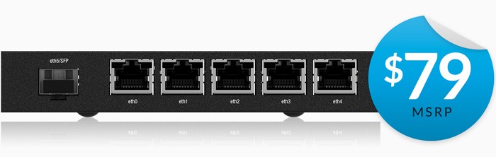 For sale Ubiquiti EdgeRouter X SFP (ER-X-SFP) Enterprise 6-port wired router
