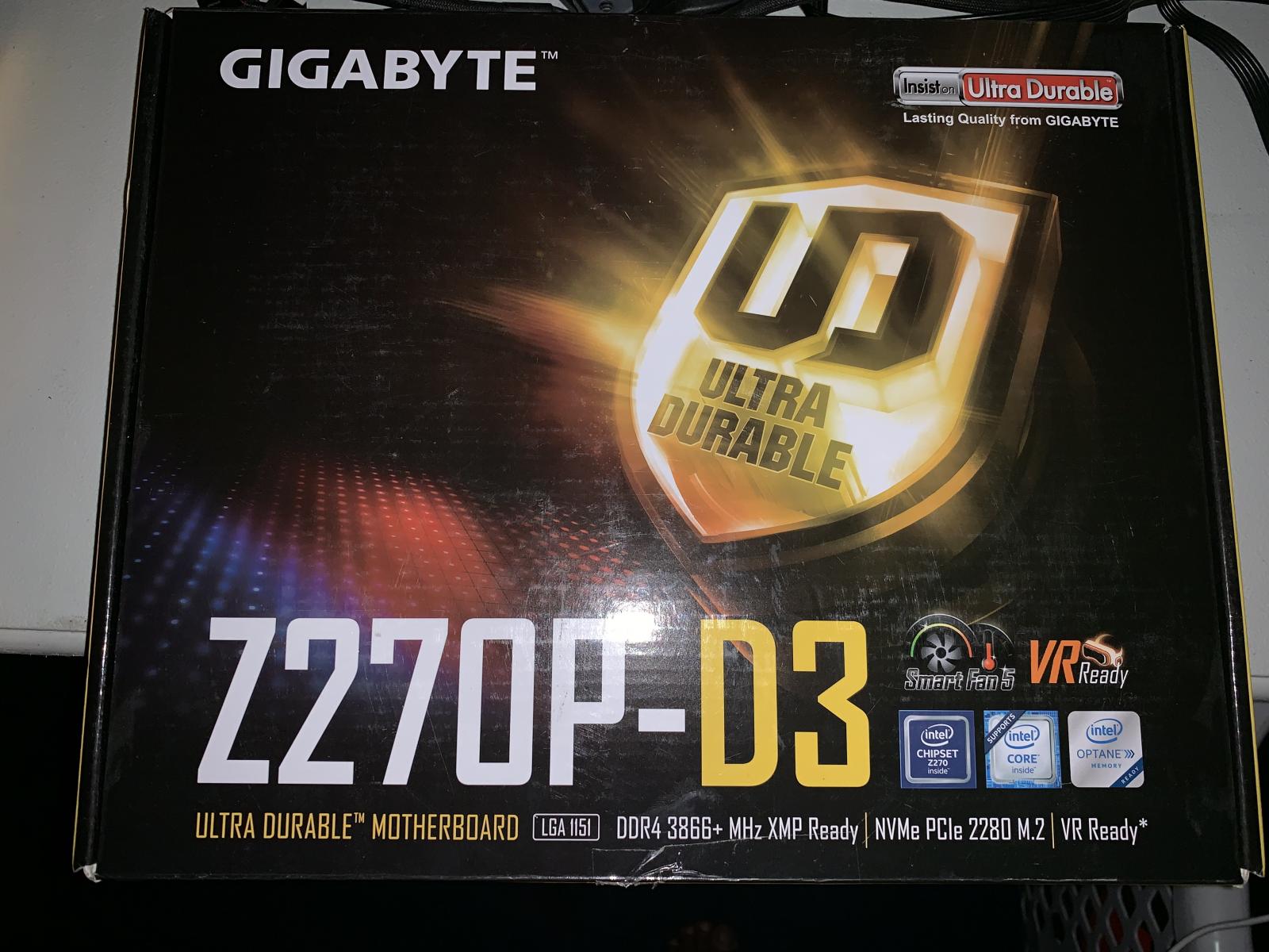 For sale Gigibyte z270p-d3 atx motherboard