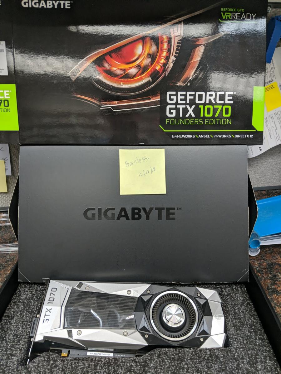 For sale Gigabyte GTX 1070 FE 8gb