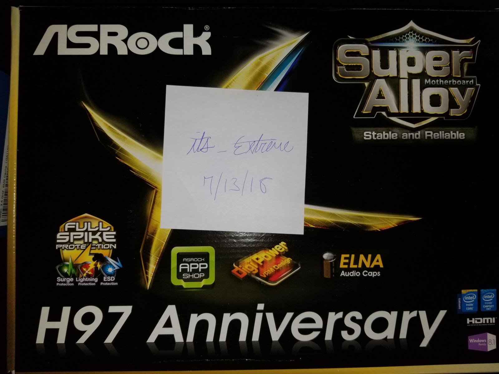 For sale ASRock - H97 Anniversary ATX LGA1150 Motherboard
