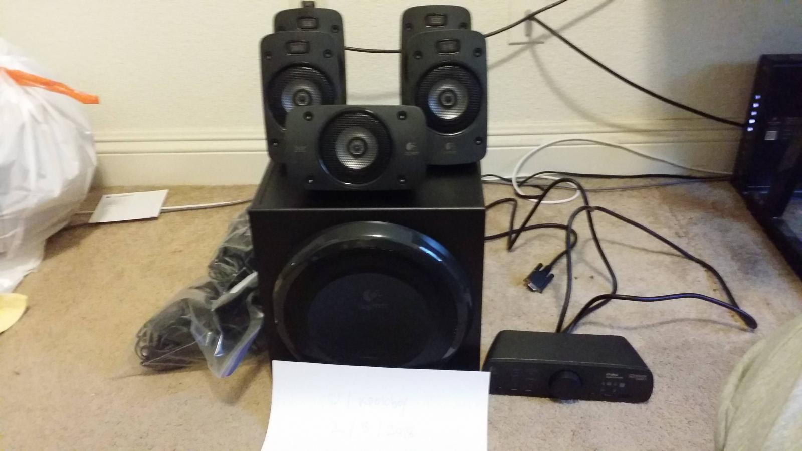For sale Logitech Z906 5.1 THX Surround Speakers