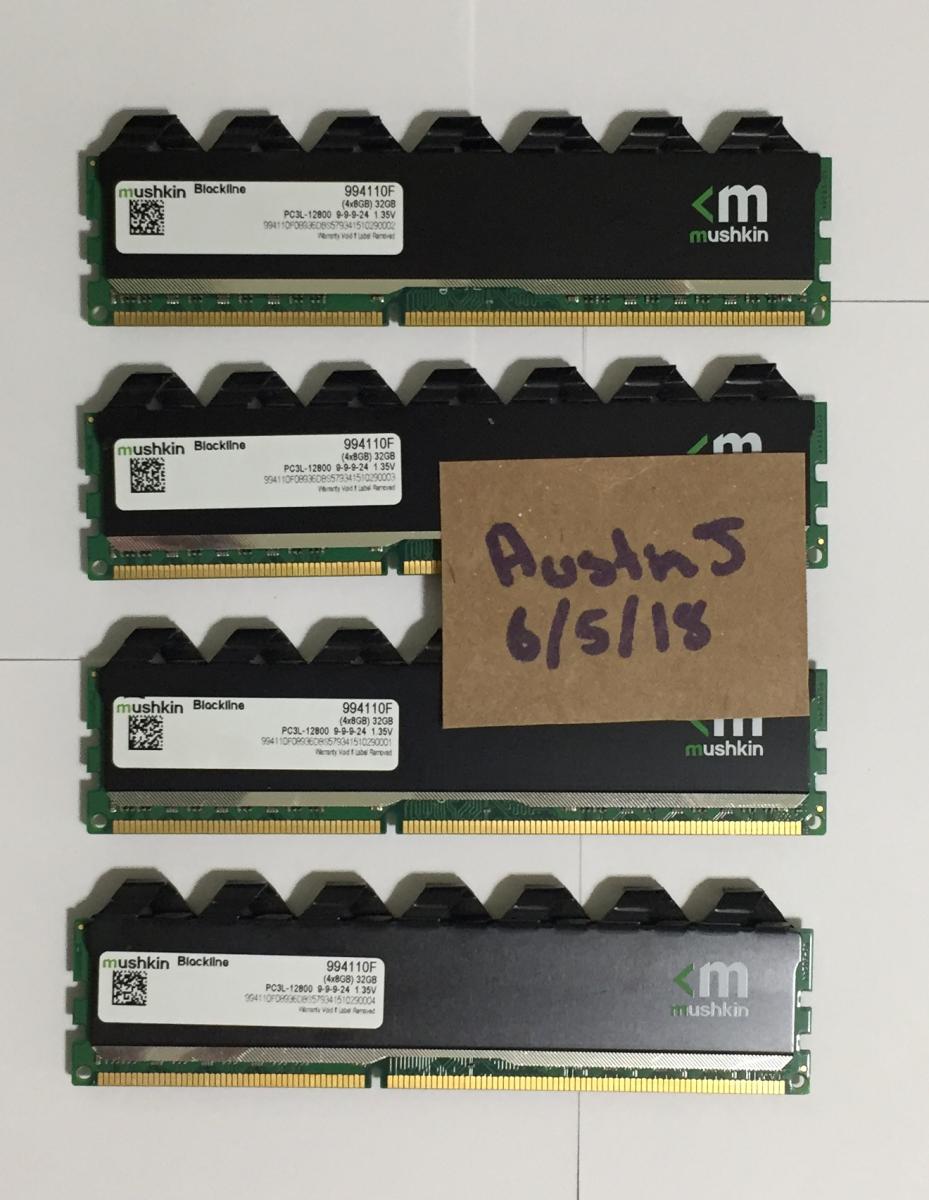 For sale Mushkin Blackline DDR3L 4x8GB